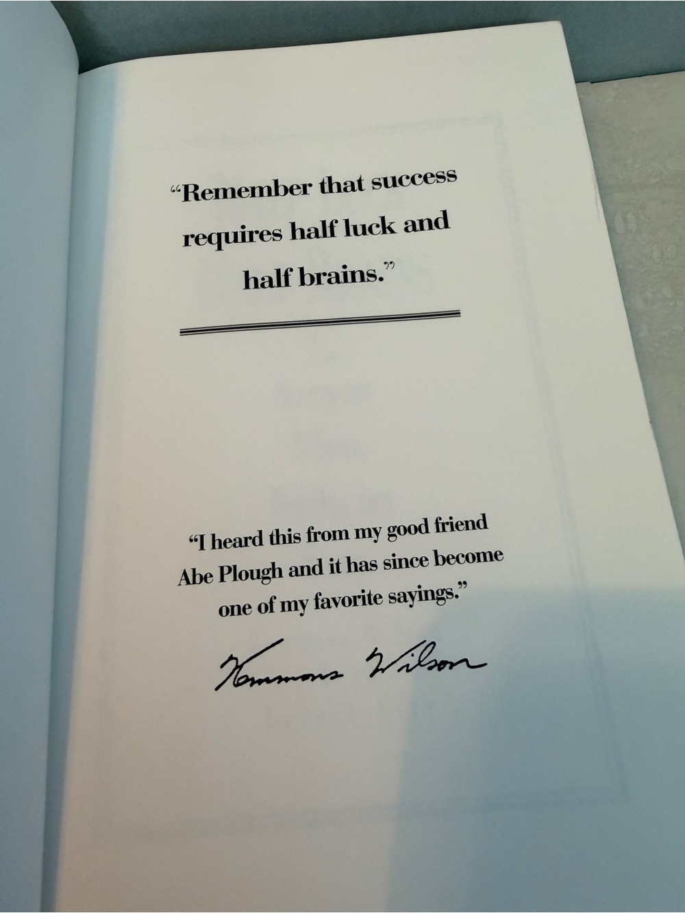 Half Luck And Half Brain By Kemmons Wilson 1996 Holiday Inn Story HC First Ed - Picture 4 of 6